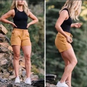 ZYIA Women's Mustard Shorts